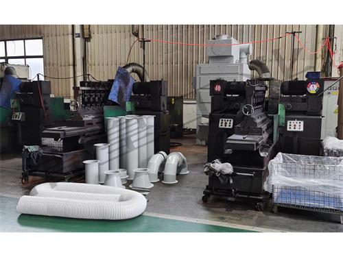 文丘里湿式除尘器除尘管道装置现场——乐虎lehu工业_乐虎lehu