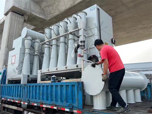 两台大功率防爆型文丘里湿式除尘器发往无锡——乐虎lehu工业_乐虎lehu