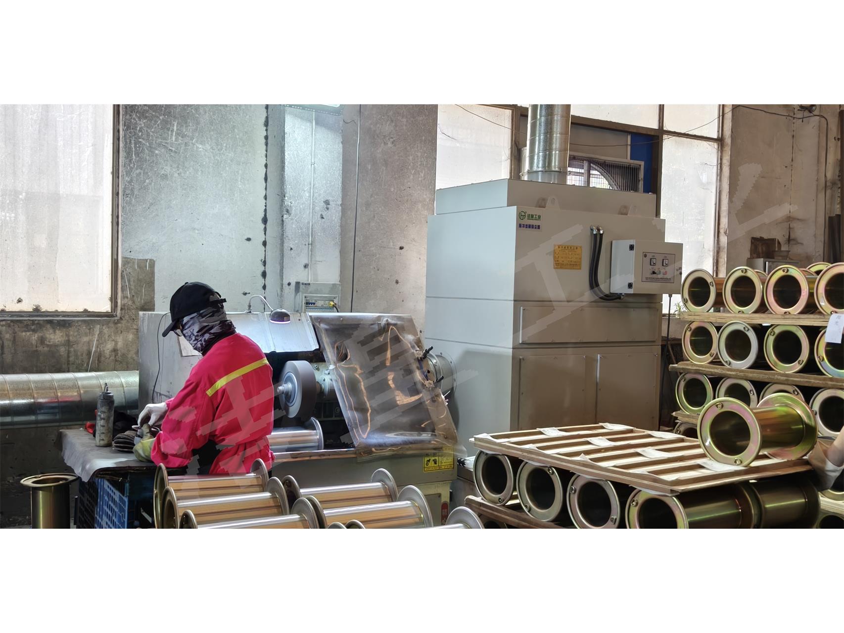 金属抛光打磨除尘——乐虎lehu工业脉冲滤筒除尘器